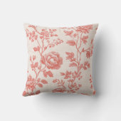 Coussin Roses roses rouges romantiques amour (Verso)