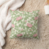 Coussin Roses roses sur crème (Couverture)