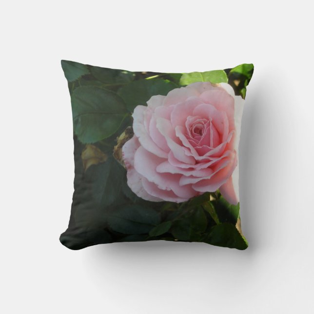 Coussin Roses roses tendres (Recto)