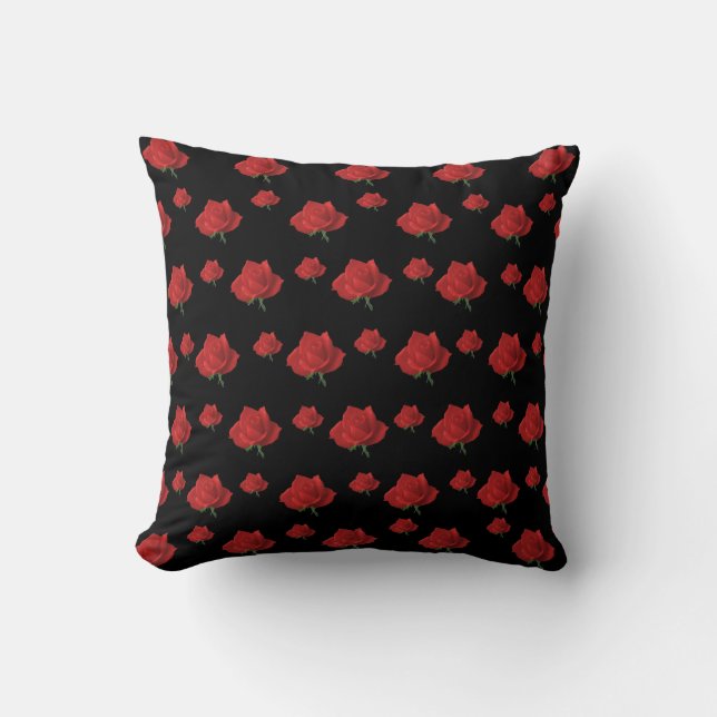 Coussin Roses rouges (Recto)