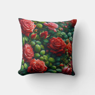 Coussin "Roses rouges puantes"