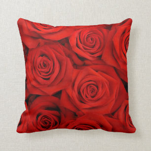 Coussin Roses spectaculaires rouges