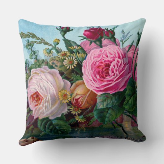 Coussin Roses vintages (Verso)