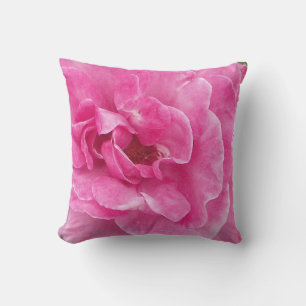 Coussin Rosier de jardin rose
