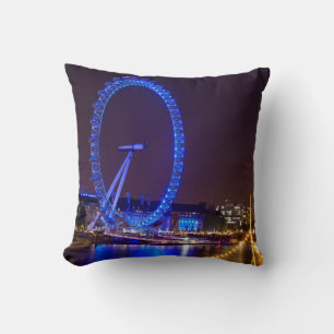 Coussin Roue éclairée London Eye la nuit