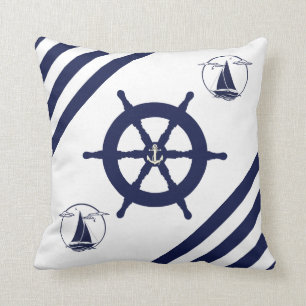 Coussin Roue/voilier/ancre/bande du navire nautique