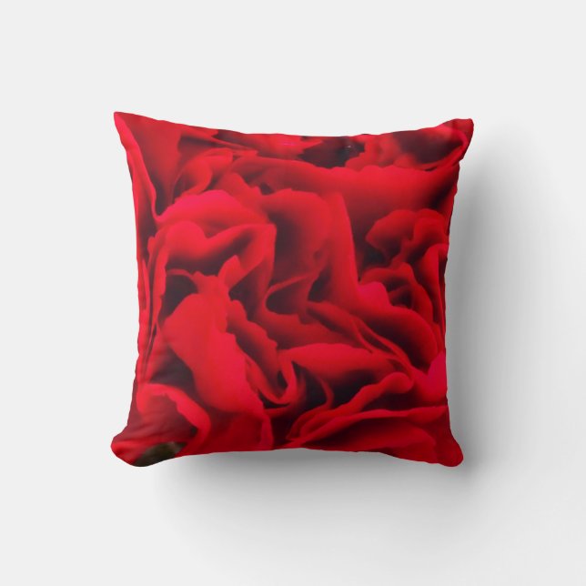 Coussin Rouffes-Sq.Carnation rouge.JETER LE COULEUR (Recto)