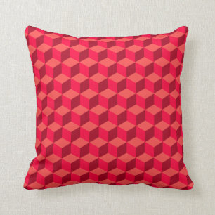 Coussin Rouge cubé