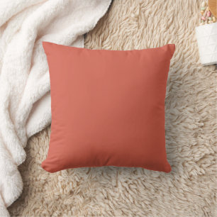 Coussin Rouge Damassé Uni