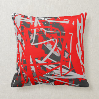 coussin rouge d'art