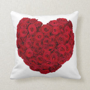 Coussin rouge de coeur