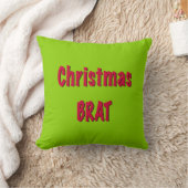 Coussin Rouge de Noël et Vert Brat  (Couverture)