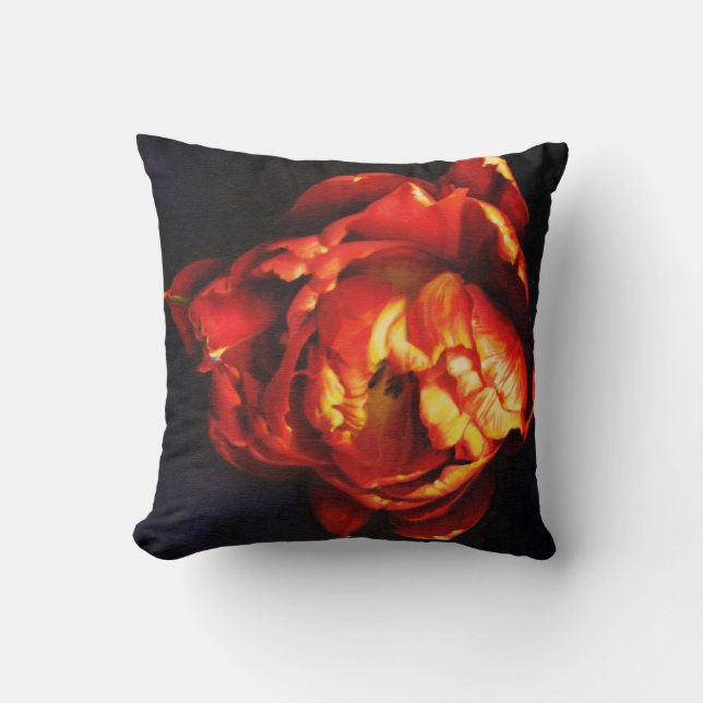 Coussin rouge de tulipe (Recto)