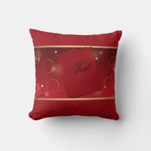 Coussin Rouge, décor de vacances, vacances