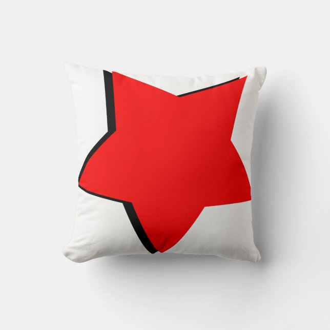 Coussin rouge d'étoile (Recto)