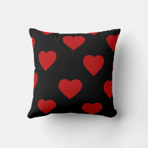 Coussin Rouge Élégant Cute Cosy Moderne Romantique Coeur C