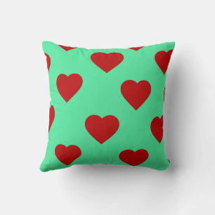 Coussin Rouge Élégant Cute Cosy Moderne Romantique Coeur C