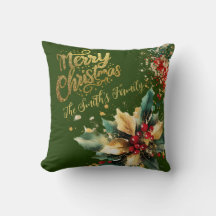 Rouge Elegant Famille Parties scintillant or Scrip