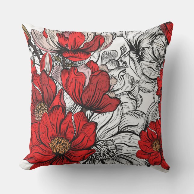 Coussin Rouge Et Noir (Recto)