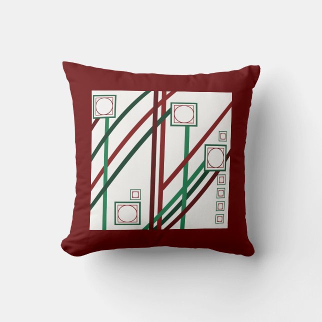Coussin Rouge et vert (Recto)