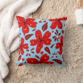 Coussin Rouge floral (Couverture)