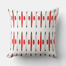 Rouge Gris Noir Rétrofuturisme Designer Moderne