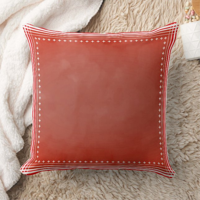 Coussin Rouge Inspiré du Danemark (Couverture)