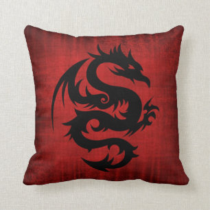 Coussin rouge médiéval de velours