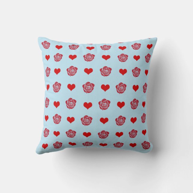 Coussin Rouge Mignon Confortable Moderne Romantique Chic É (Verso)