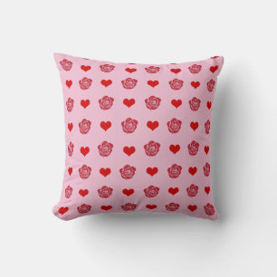 Coussin Rouge Mignon Confortable Moderne Romantique Chic É