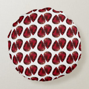 Coussin rouge, oreiller à lancer en forme de poire