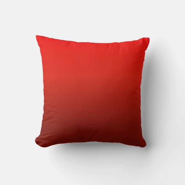 Coussin rouge personnalisable de gradient (Recto)