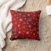 Coussin rouge, rennes, étoile, étoiles, flocon de neige, n (Couverture)