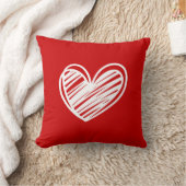 Coussin Rouge Romantique en Forme de Cœur – Cadeau (Couverture)
