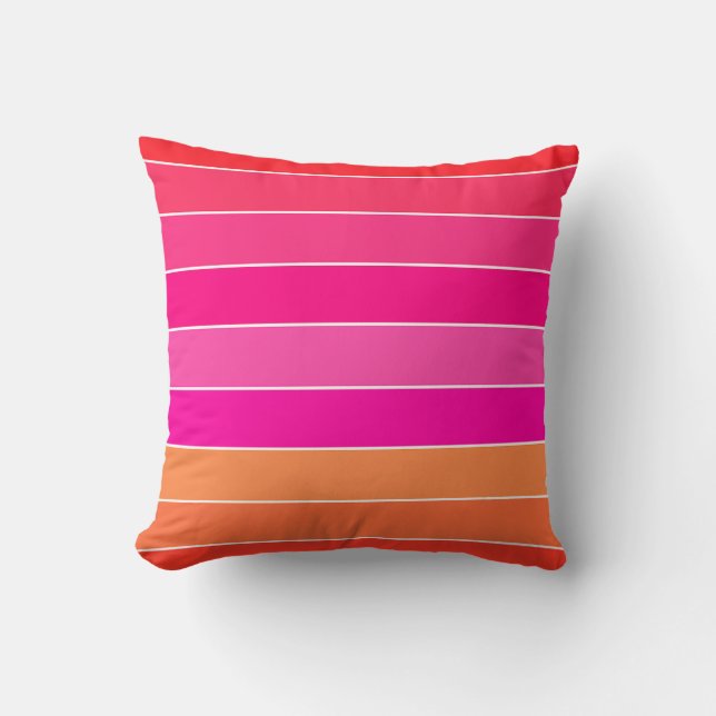 Coussin Rouge, rose et orange (Recto)