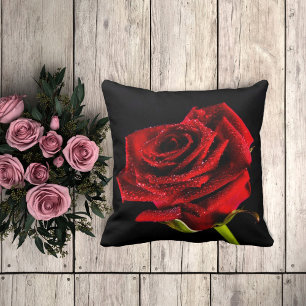 Coussin Rouge rose moderne romantique Saint Valentin photo