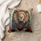 Coussin Roulement : Illustration de lion (Couverture)