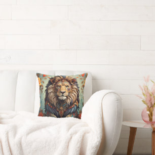 Coussin Roulement : Illustration de lion