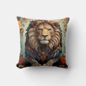 Coussin Roulement : Illustration de lion (Recto)