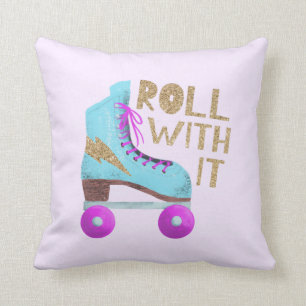 Coussin ROULER AVEC   Retro Roller Skate