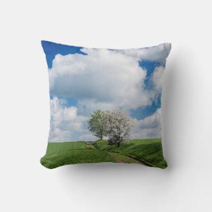 Coussin Route de terre et pommiers