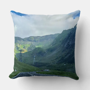 Coussin Route de Transfagarasan – Impression de la montagn