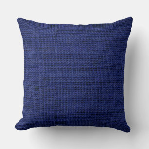 Coussin Royal bleu Burlap Rustique Linen