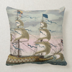 Coussin Royal (navire amiral) de la flotte anglaise, voler