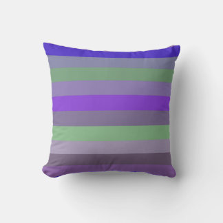 Coussin  Royal Purple, Gray, Sage Green, Lavender, Magenta