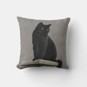 Coussin Royauté du chat noir