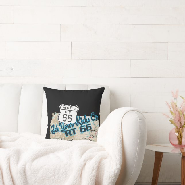 Coussin rt 66 get your kicks pillow 26 (Canapé)