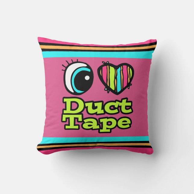 Coussin Ruban Adhésif Coeur D'oeil Je T'aime (Recto)