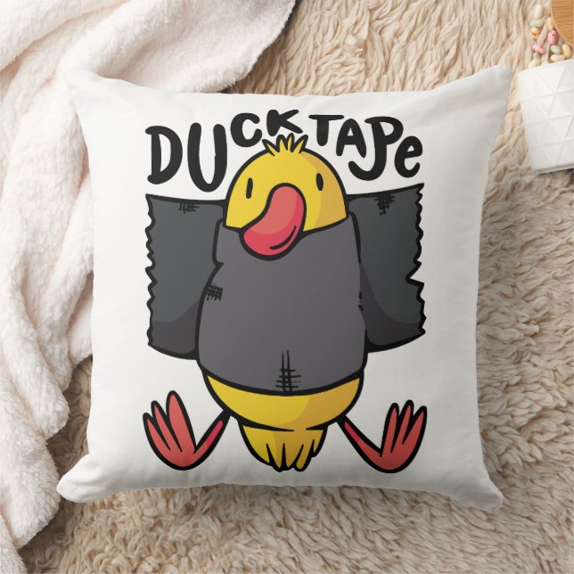 Coussin Ruban Canard Drôle Monté sur Mur (Couverture)