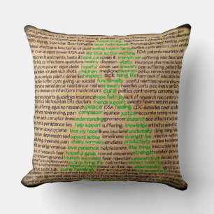 Coussin Ruban de Sensibilisation à la Maladie de L